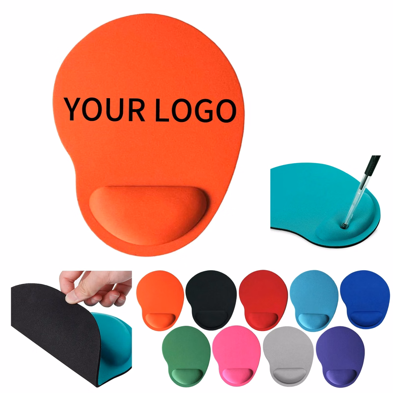 Wrist Rest Mouse Pad 9.1x7.1x0.8 Inch with EVA Base