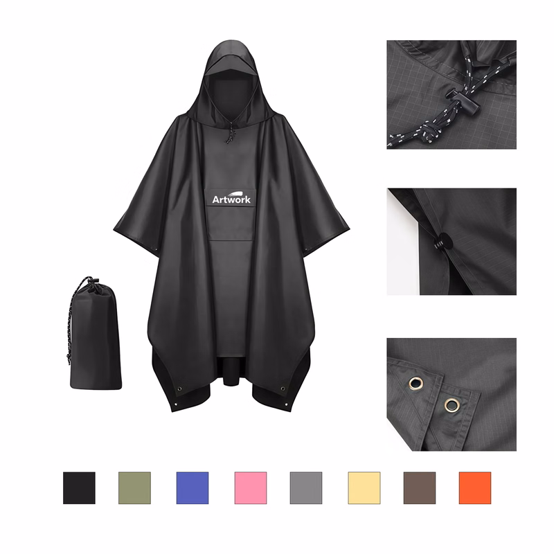 Outdoor Multifunctional 3-in-1 Poncho Raincoat
