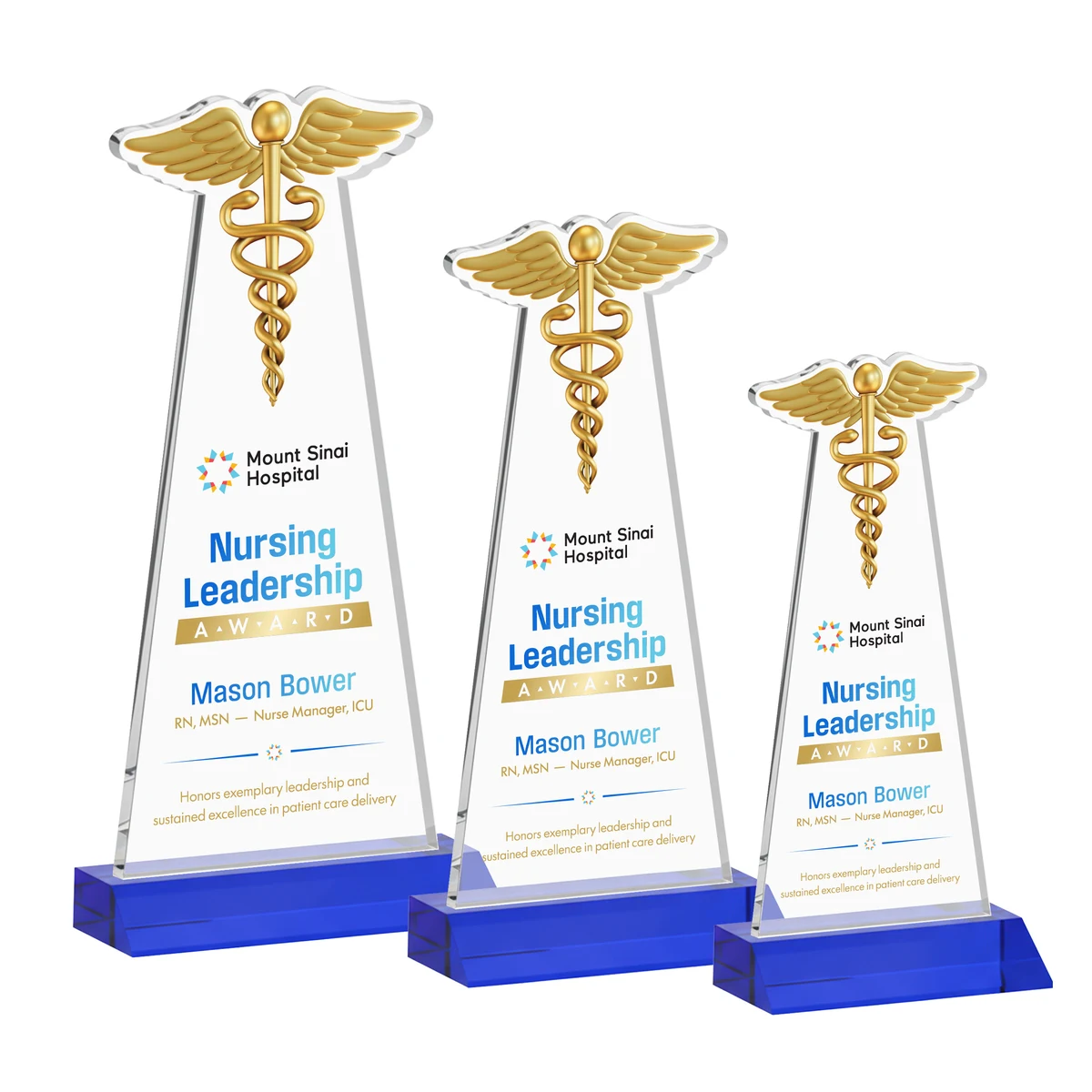 Caduceus VividPrint™ Award - Blue 1