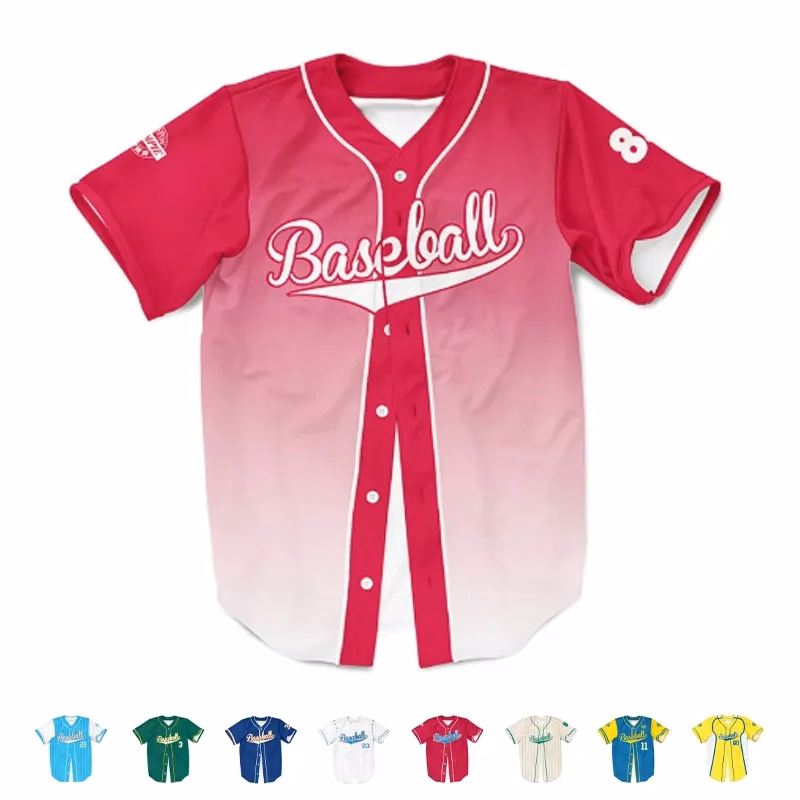 Stitched Tackle Twill Embroidery Baseball Jersey
