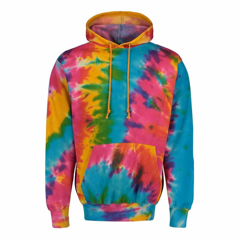 Unisex Classic Fleece Tie-Dye Hooded Sweatshirt - 1290