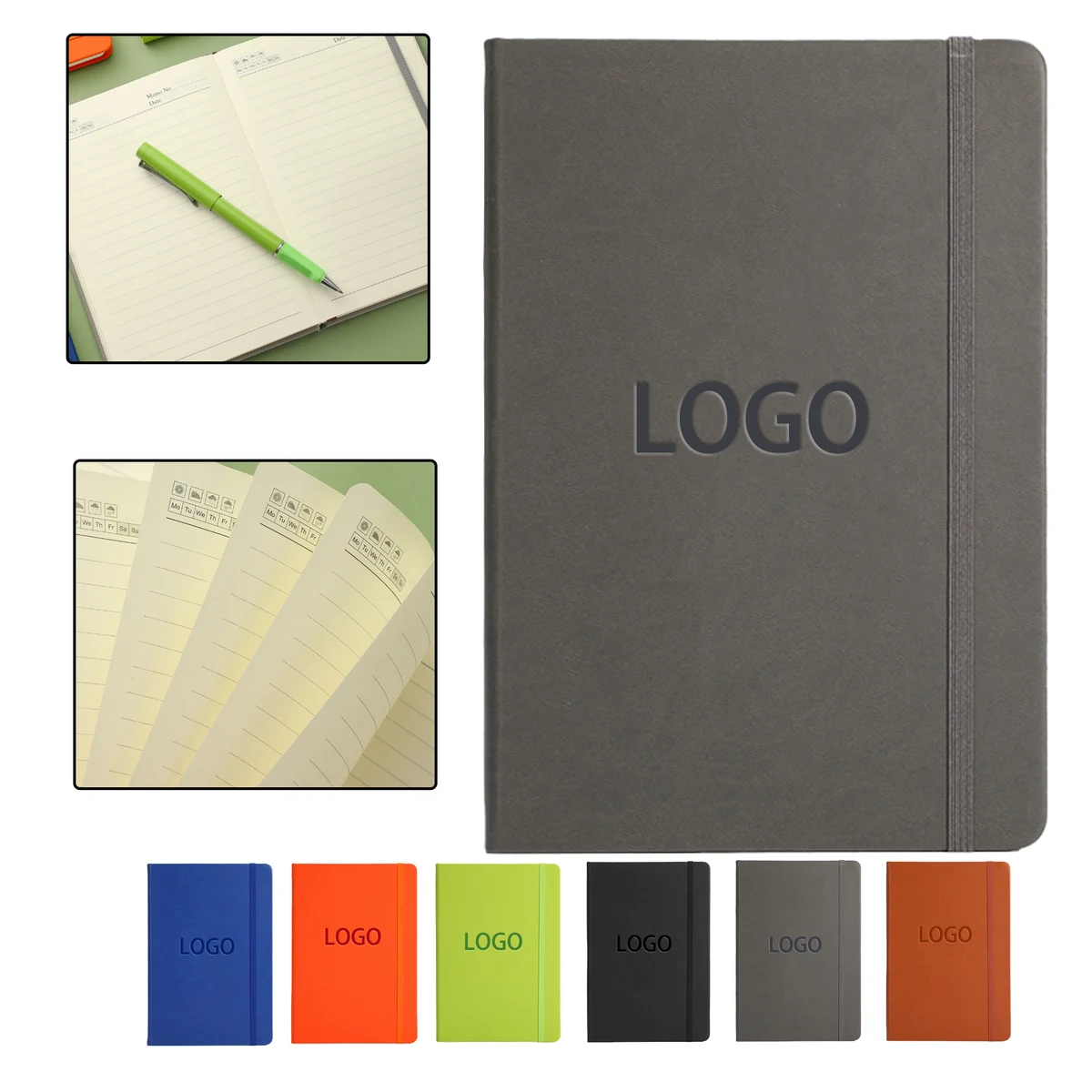 Multi-Color Business Strap Notebook 1