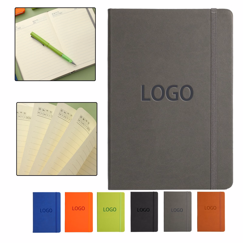 Multi-Color Business Strap Notebook