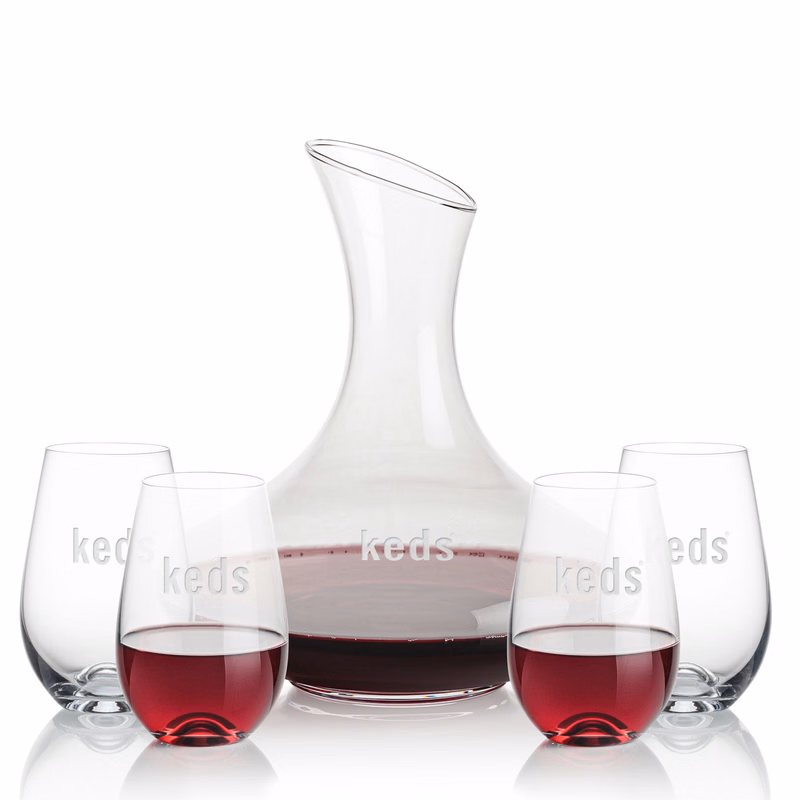 Innisfil Carafe & Boston Stemless Wine