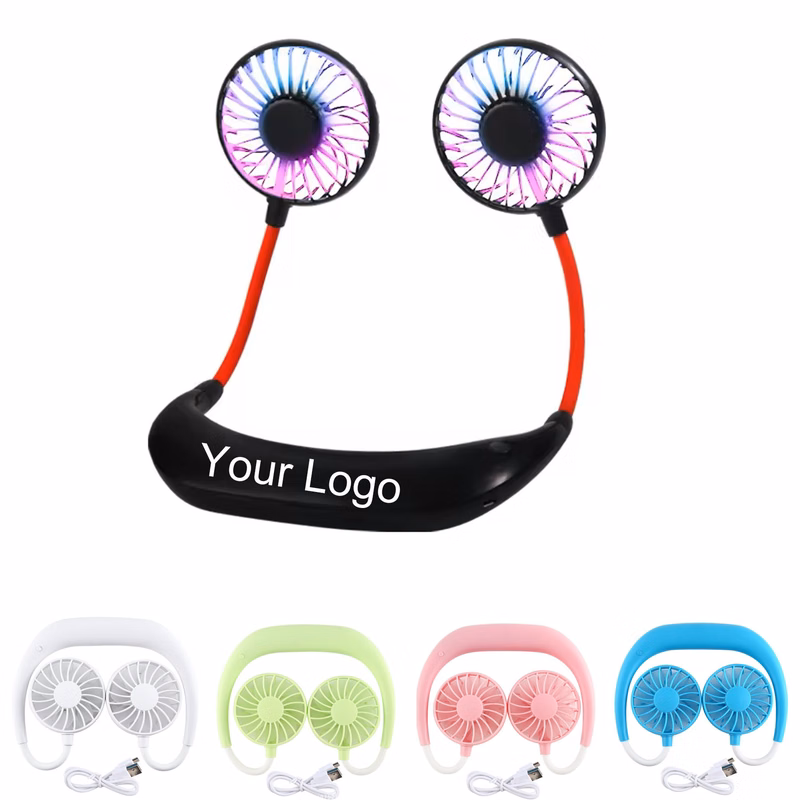Sports Hanging Neck Fan With Led Light
