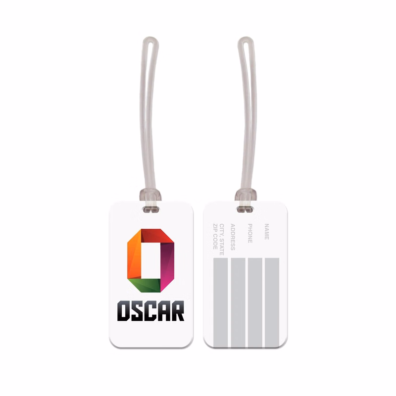 USA Made Rectangle Vinyl Luggage Tag
