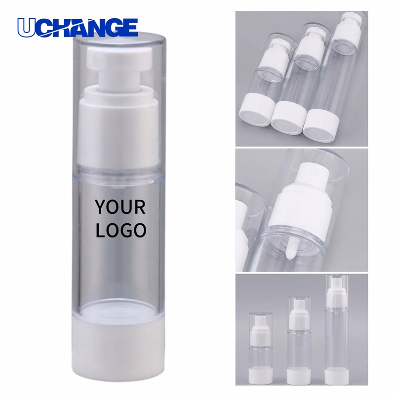 Press Type Vacuum Bottle Container Transparent