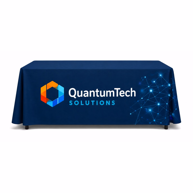6' Table Throw, Full-Color Front Panel
