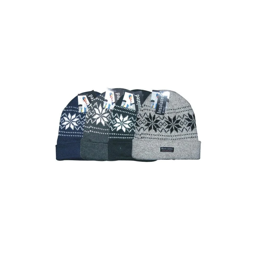 Cuffed Ski Hats Assorted One Size 1