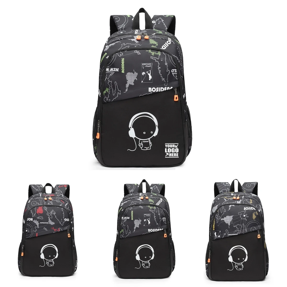 Large Capacity Laptop Luminous School Backpack 1