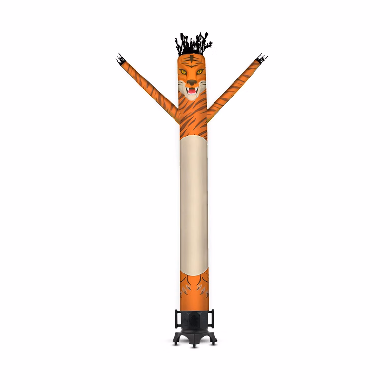 Tiger Inflatable Tube Man Mascot with Blower