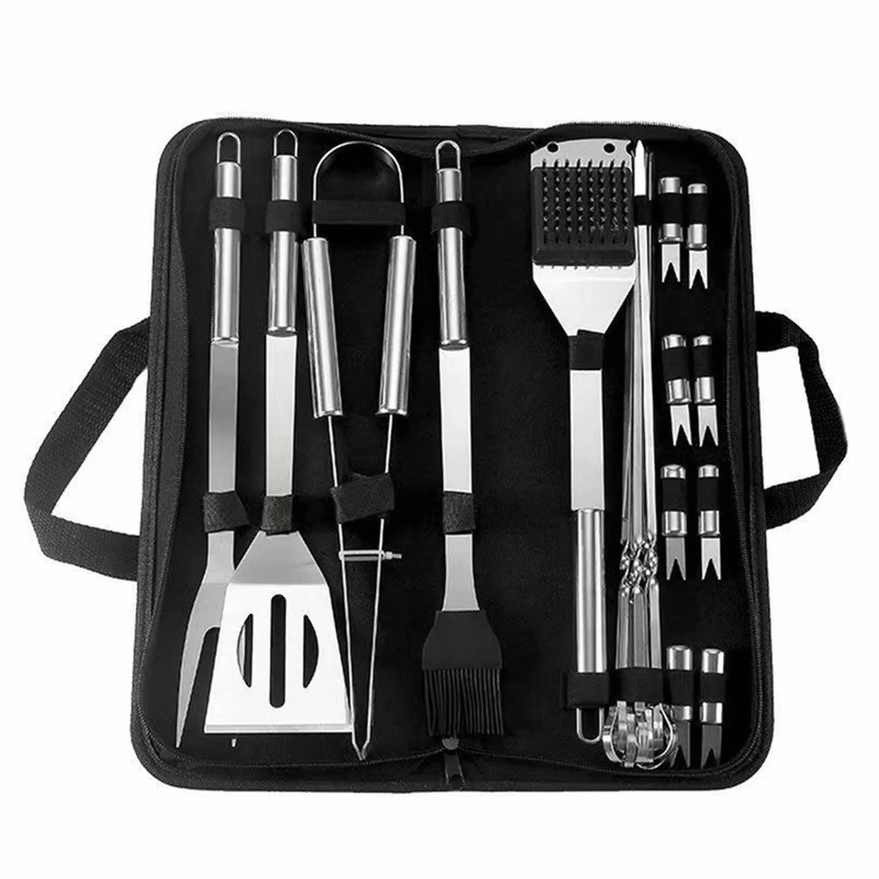 Stainless Steel 20PCS BBQ Tools Set