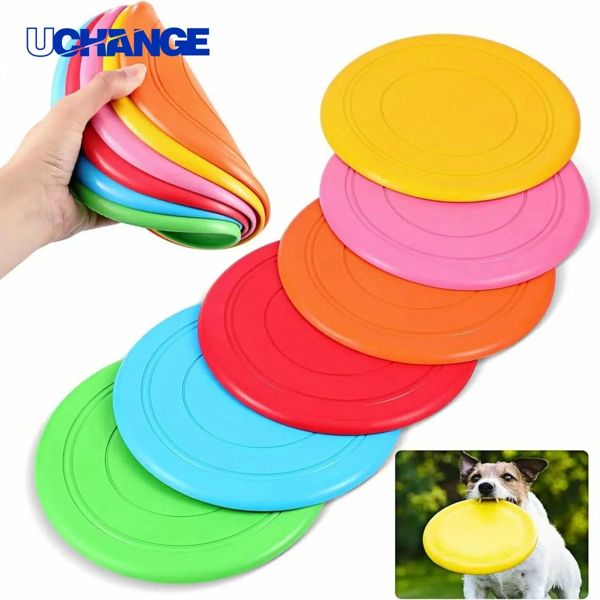 Durable 7 Inch TPR Dog Disc Toy for Pets 1