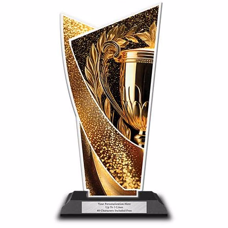 Acrylic Trophy: 10" Achievement Designer Shape