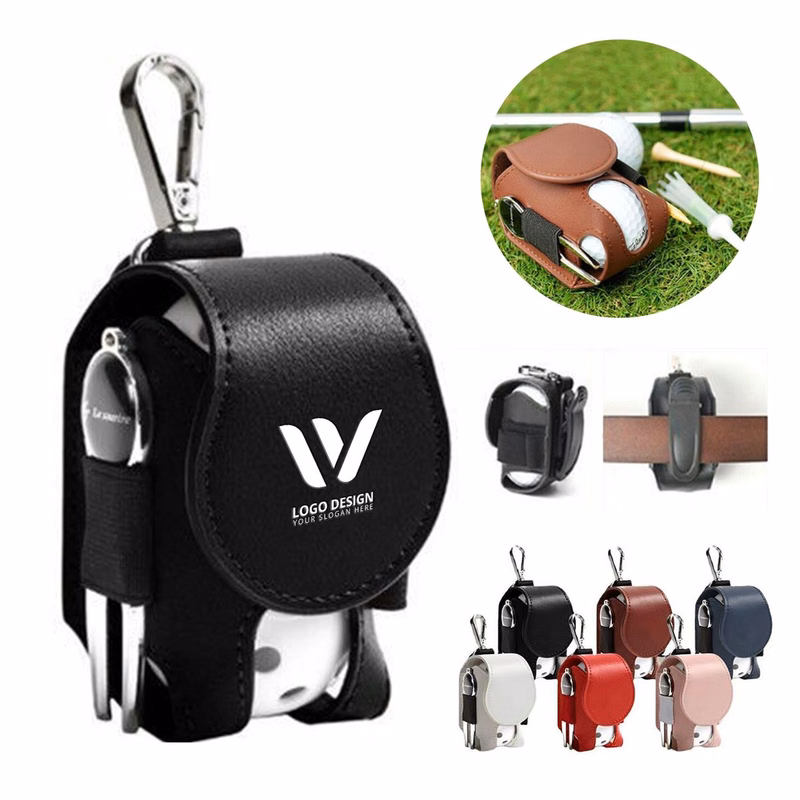PU Leather Golf Accessory Pouch