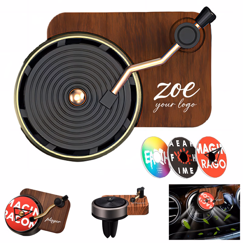 Record Player Design Aromatherapy Car Air Freshener
