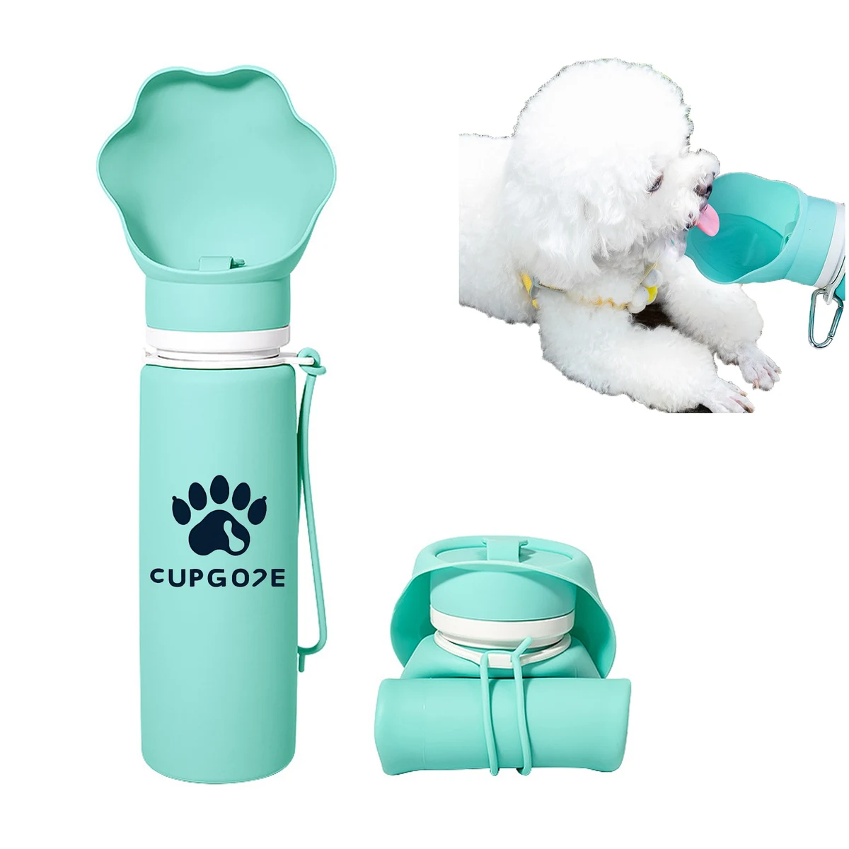 17 Oz Silicone Folding Portable Dog Water Bottle 1