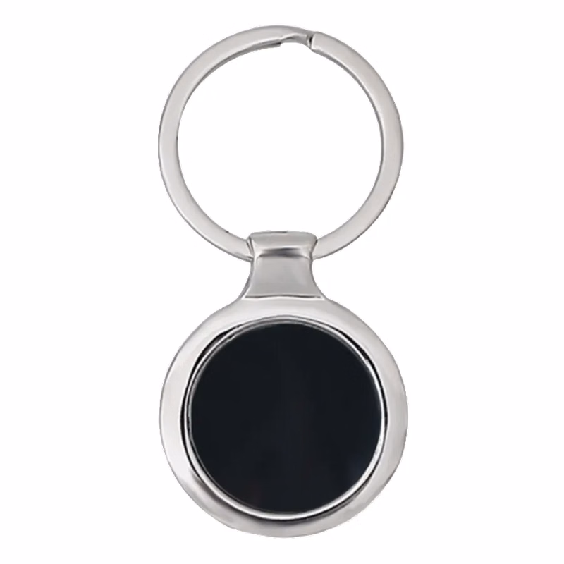 Fashionable Round Metal Keychain