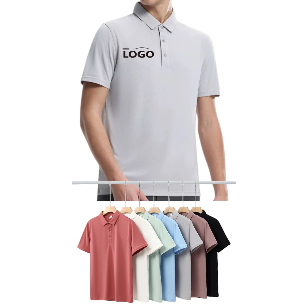 Polo Shirt Breathable Sports-style Men's T-shirt 1