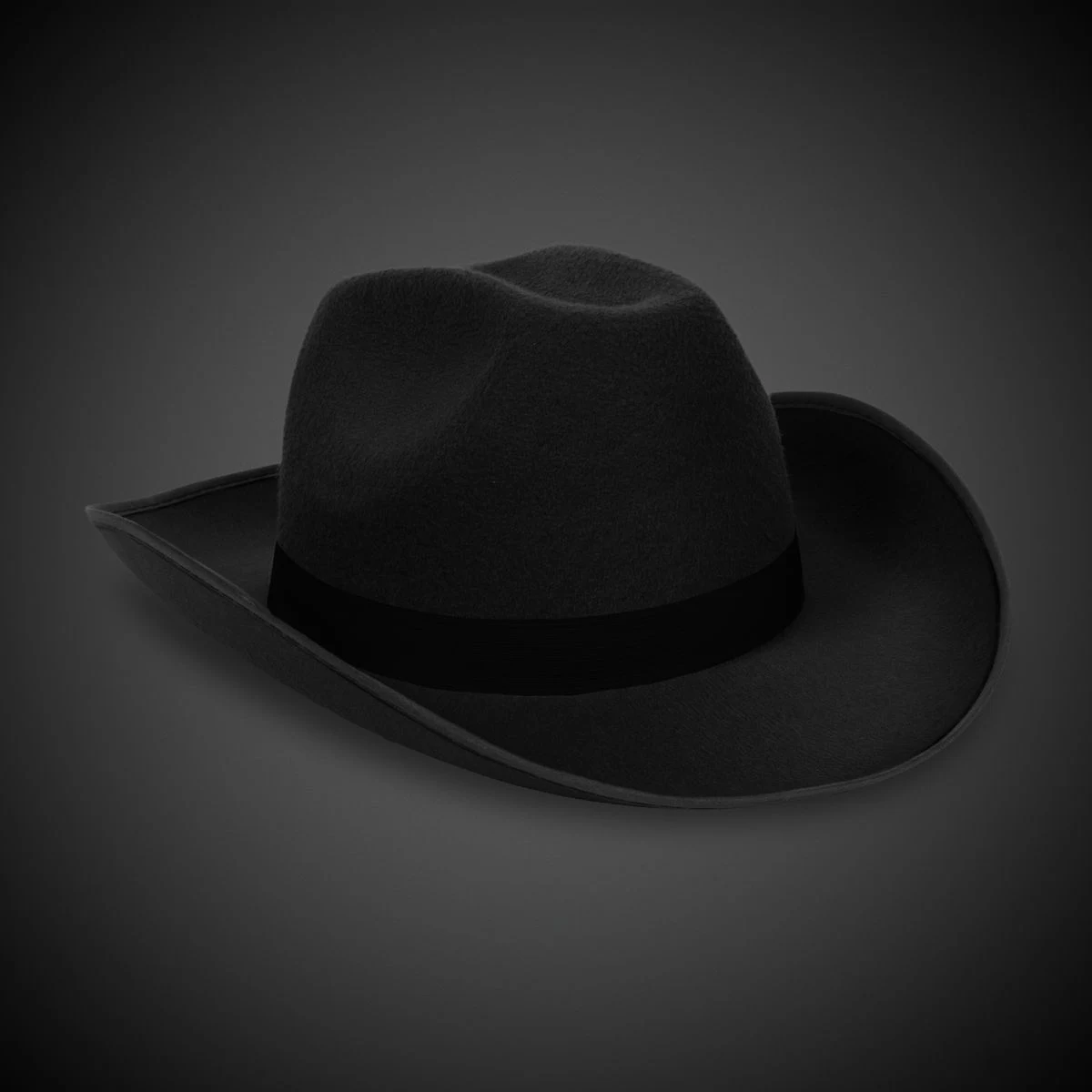 Black Cowboy Hat(Blank) 1