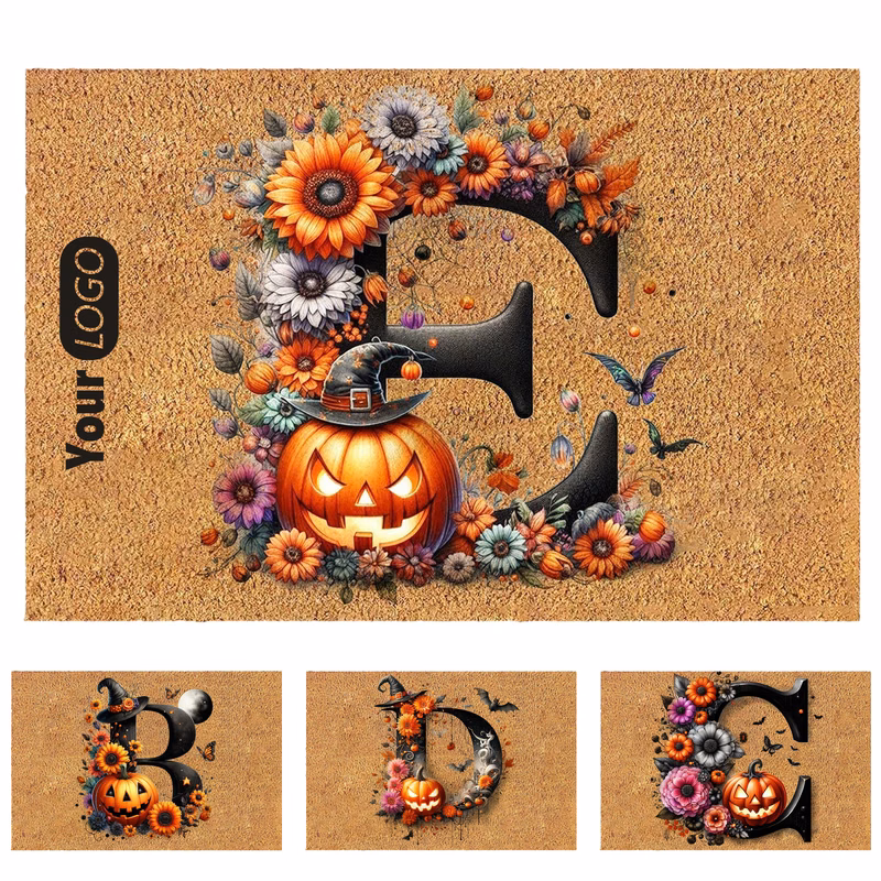 Polypropylene Durable Flocked Faux Coco Floor Mat For Elegant Entryways