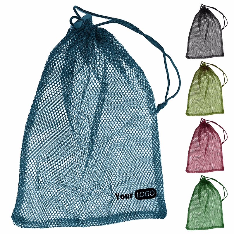 Polyester Breathable Mesh Drawstring Golf Bag For Easy Gear Access