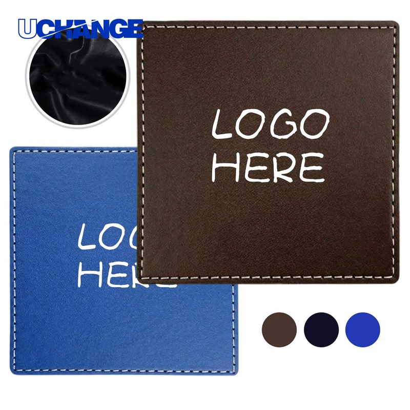 Square PU Leather Coaster Mat