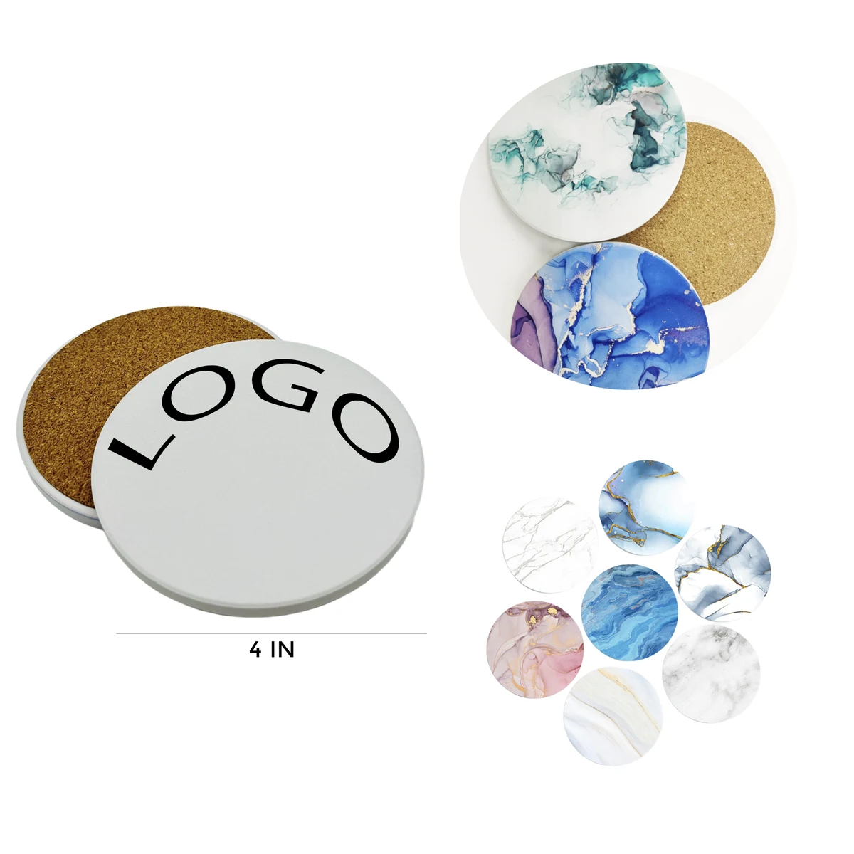 MOQ 1 PCS Ceramic Coaster 1