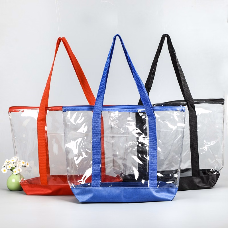 Imprinted Clear Casual Tote Bags