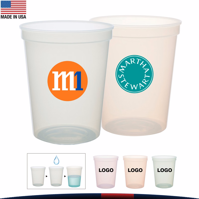 16 oz. Khor Color Changing Stadium Cups