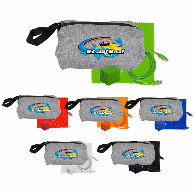 Travel A+C to C Cable, Wall & Cloth Set