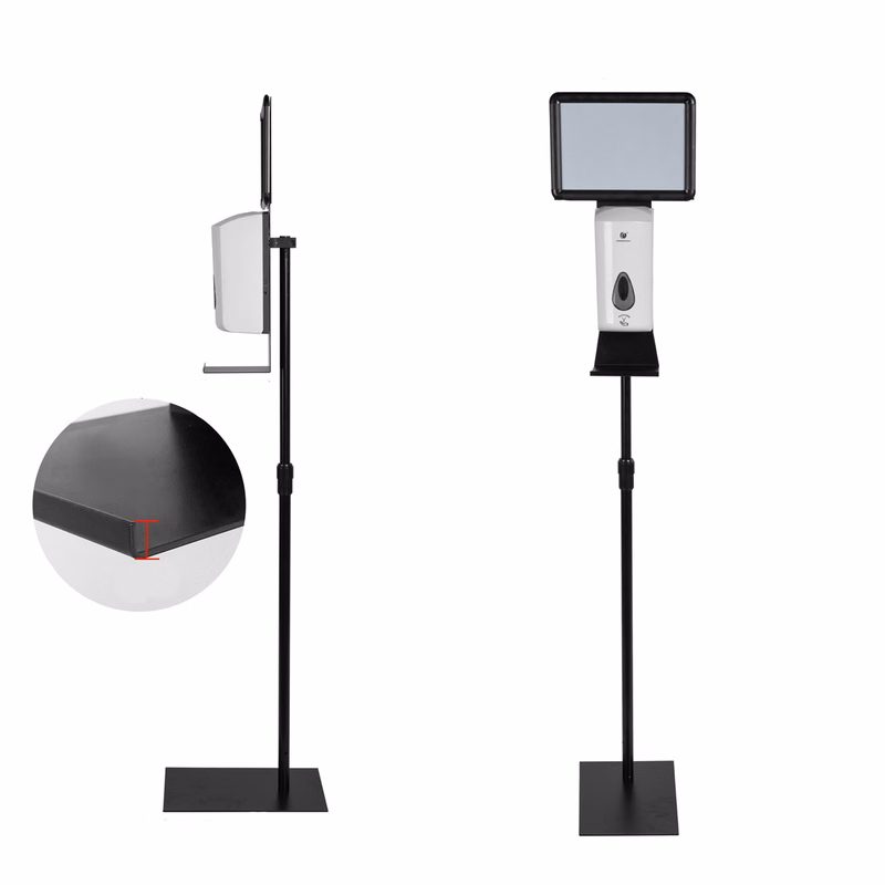 Automatic Hand Sanitizer Dispenser Stand with Poster Frame