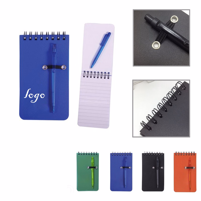 MOQ100 Compact Spiral Notebook With PP Cover
