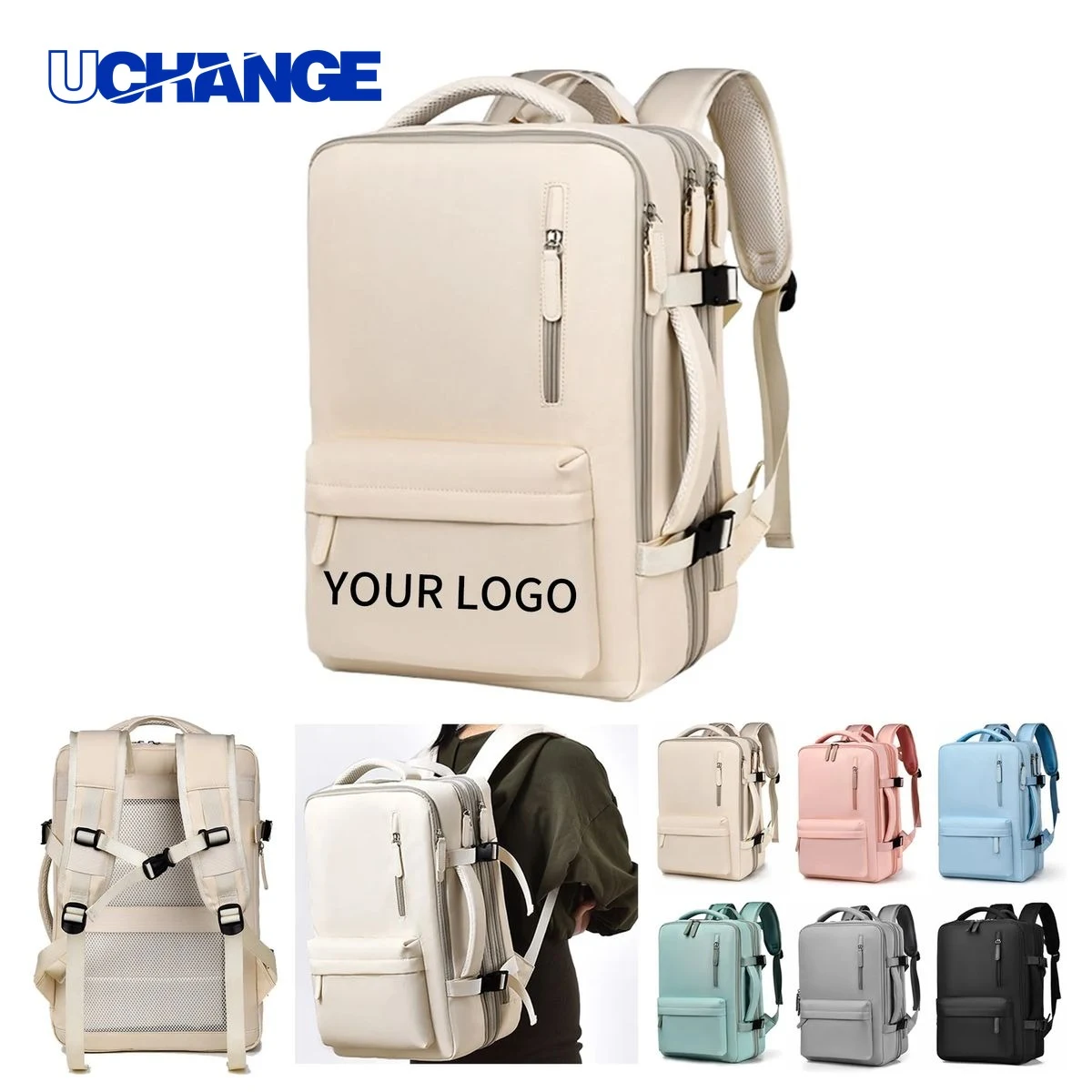 Expandable Travel Backpack Bag for Carry On Use 1