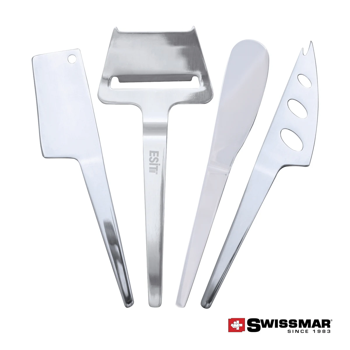 Swissmar® Slim-Line Cheese Knife Set - 4pc 1