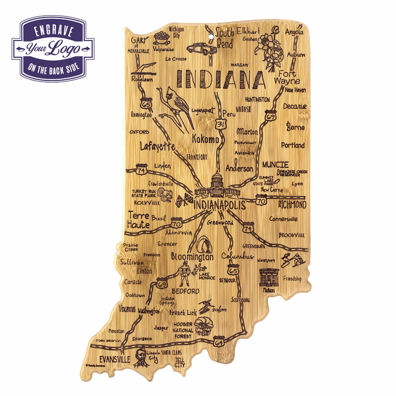 Destination Indiana Cutting & Serving Board