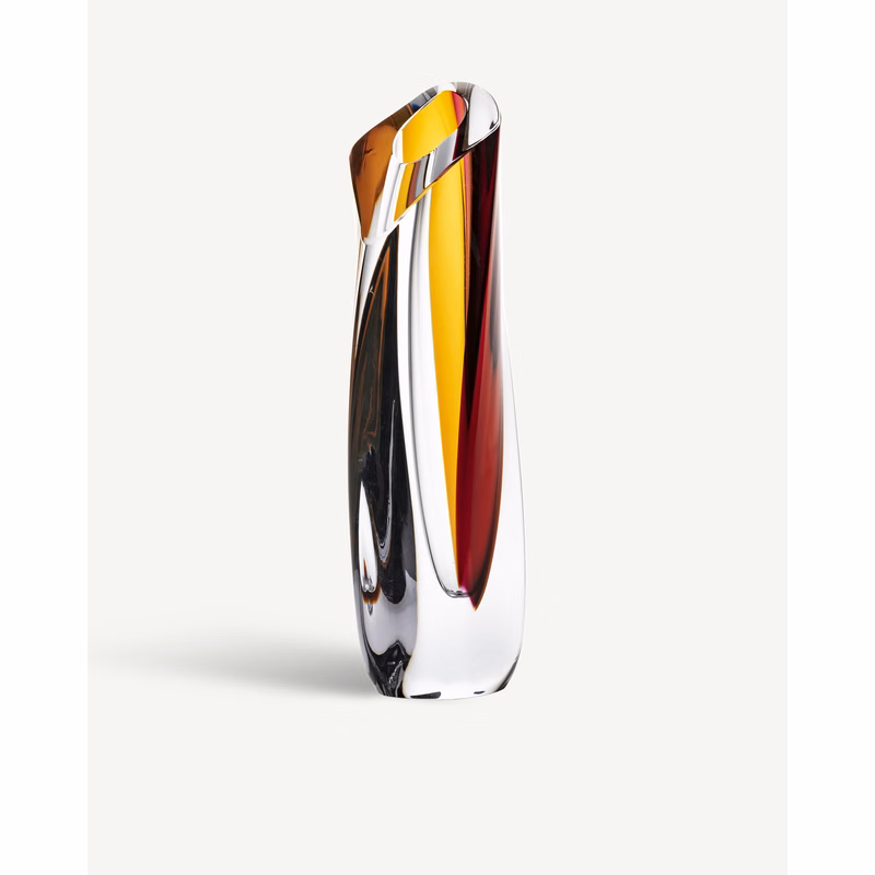SARABAND VASE RED/AMBER