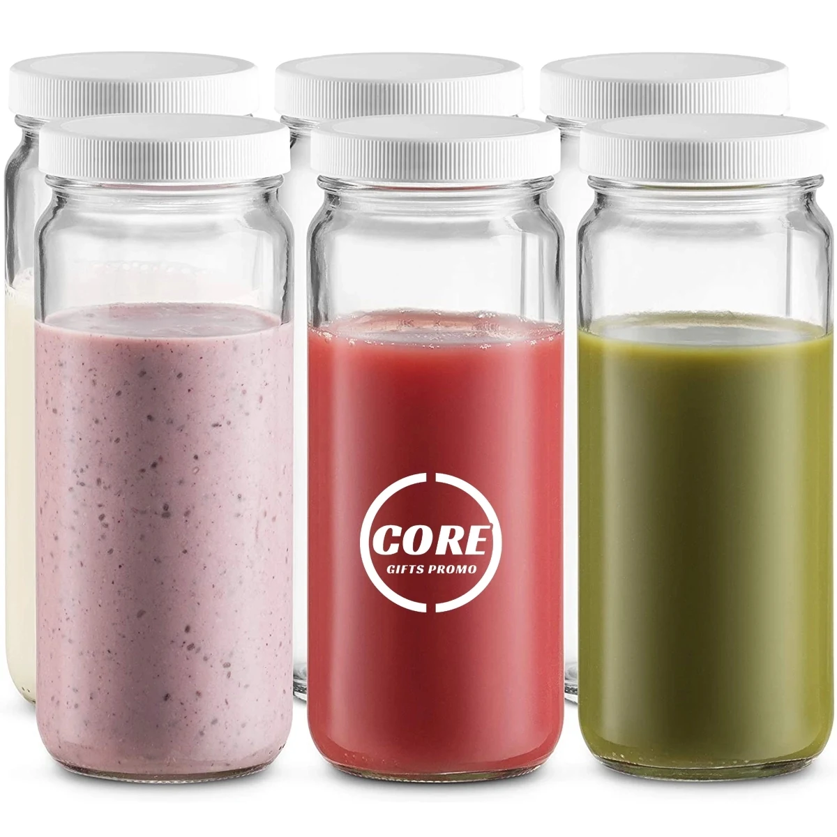 16 Oz Reusable Glass Water Juicing Bottle 1