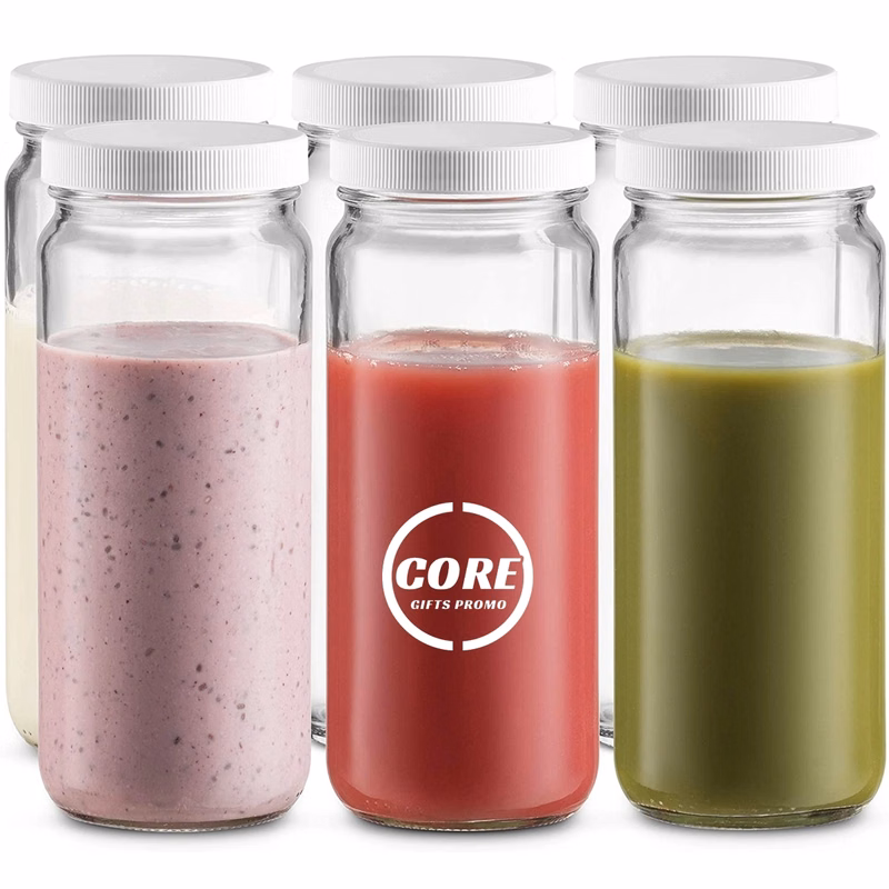 16 Oz Reusable Glass Water Juicing Bottle
