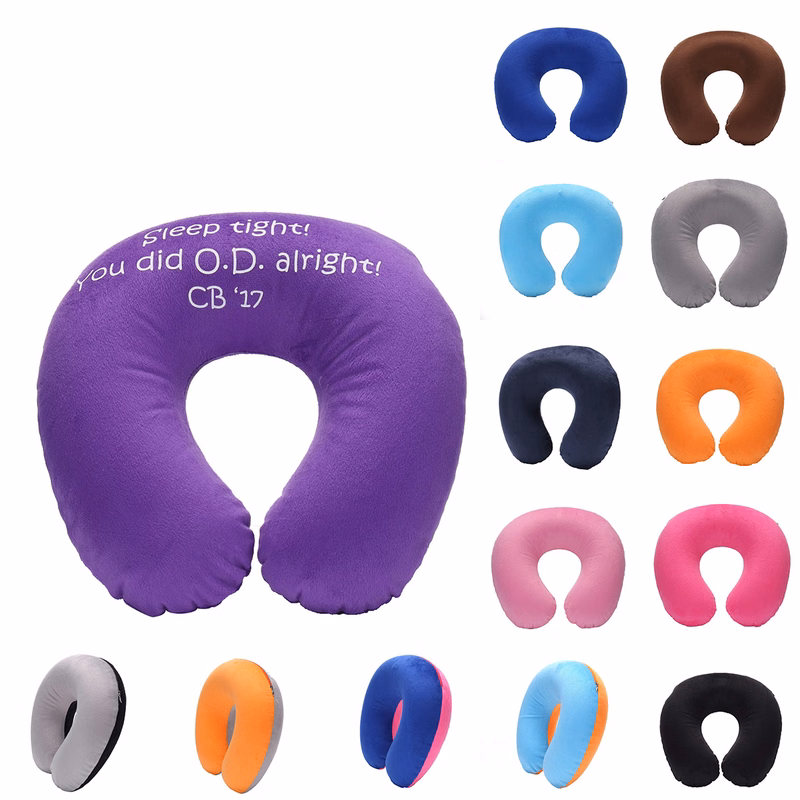 PVC Inflatable Travel Pillow