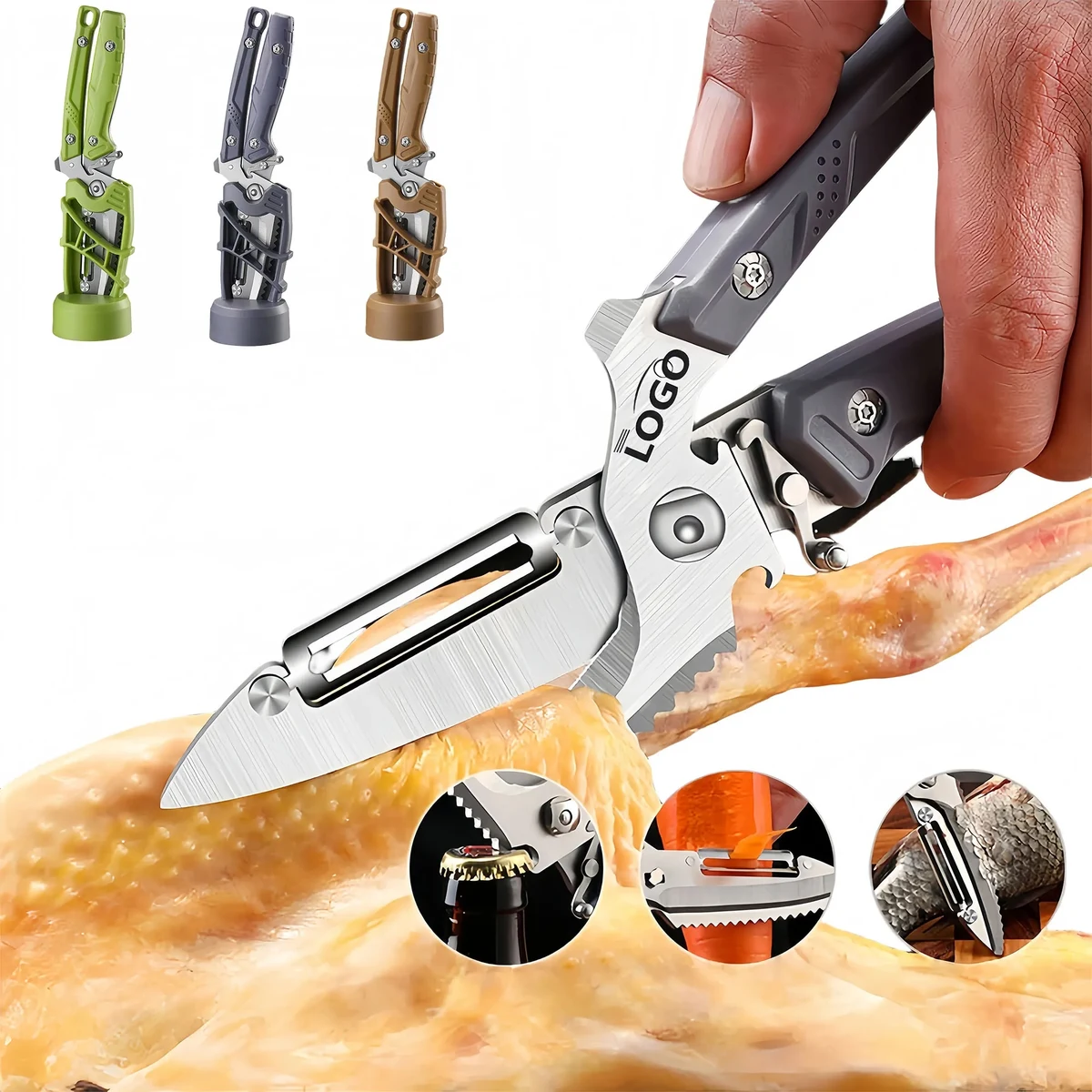Heavy Duty Stainless Steel Multi Function Kitchen Scissors 1