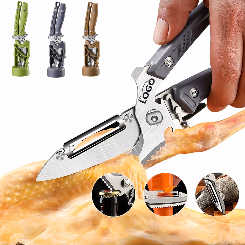 Heavy Duty Stainless Steel Multi Function Kitchen Scissors