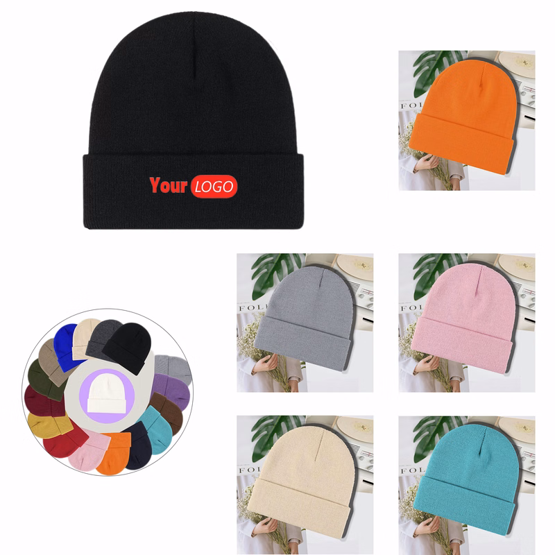 Classic Warm Knit Winter Hat MOQ 1pcs