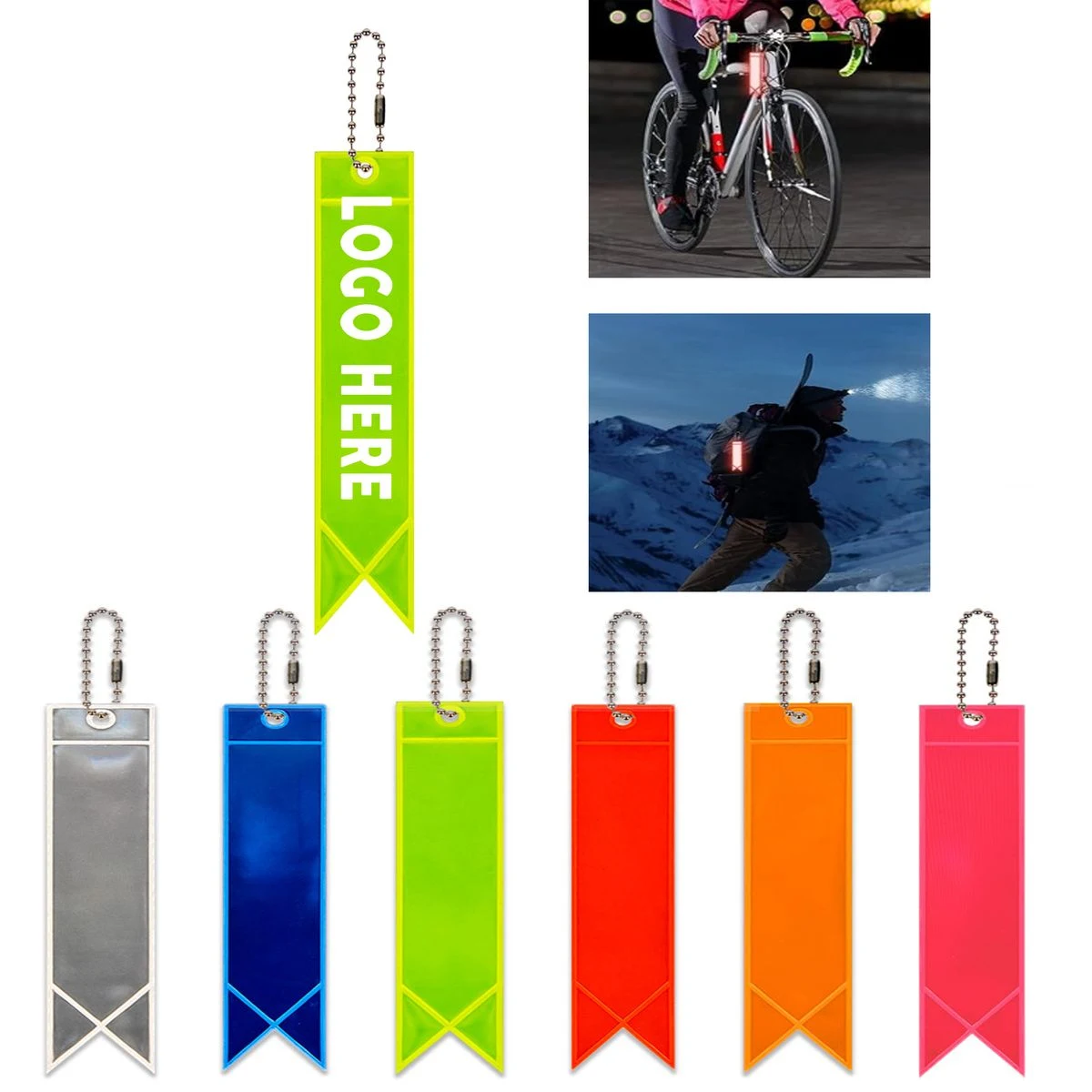 Durable PVC Bike Saddle Reflective Strip For Road Cycling 1