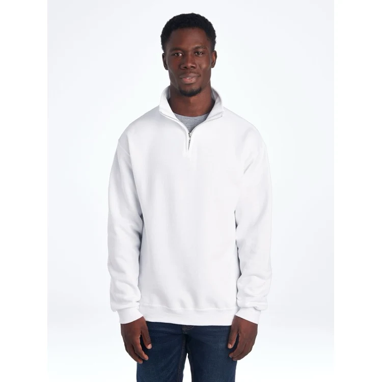 JERZEES NuBlend® Unisex Quarter-Zip Cadet Collar Sweatshirt, custom hoodie or sweatshirt with logo imprint 1
