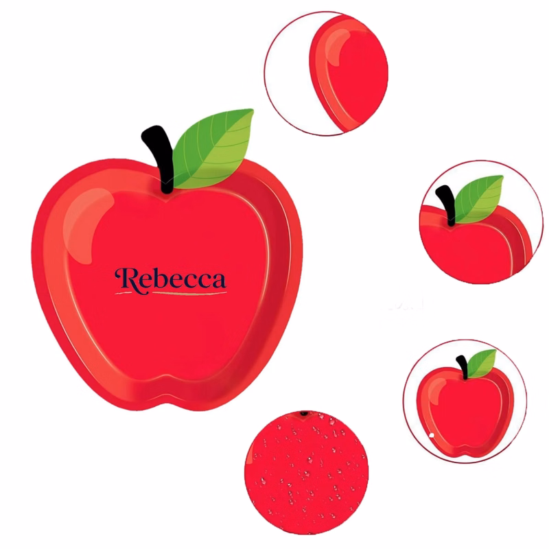 Customized disposable apple dinner plate