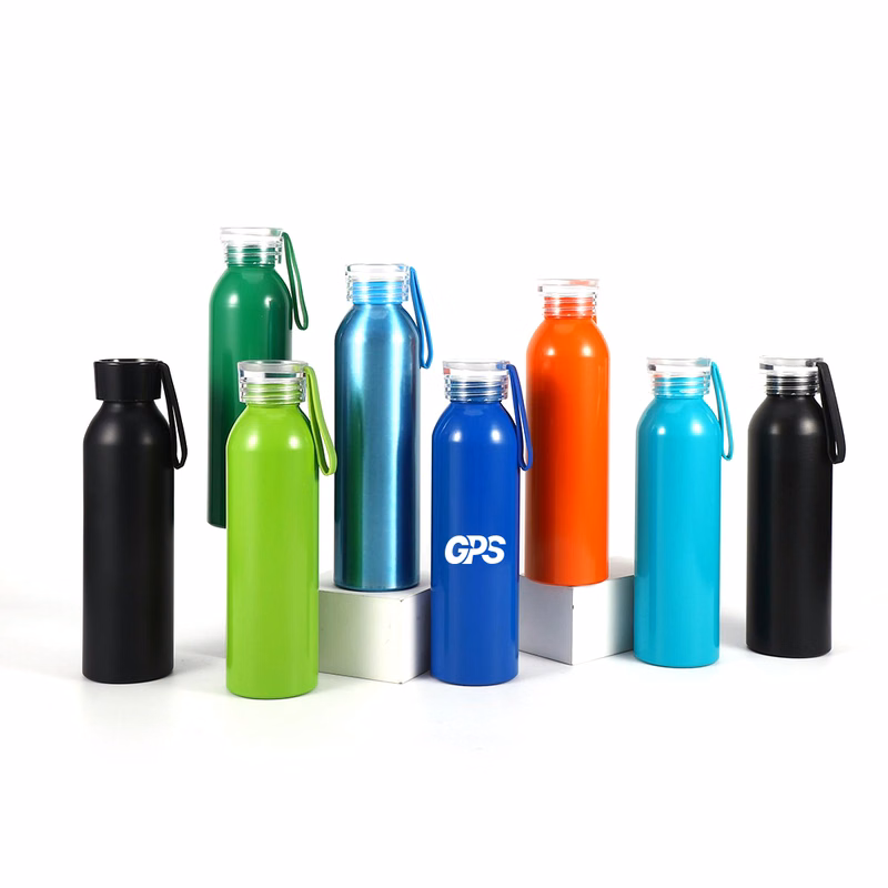 600ml Customized Aluminum Sport Water Bottle With Lid