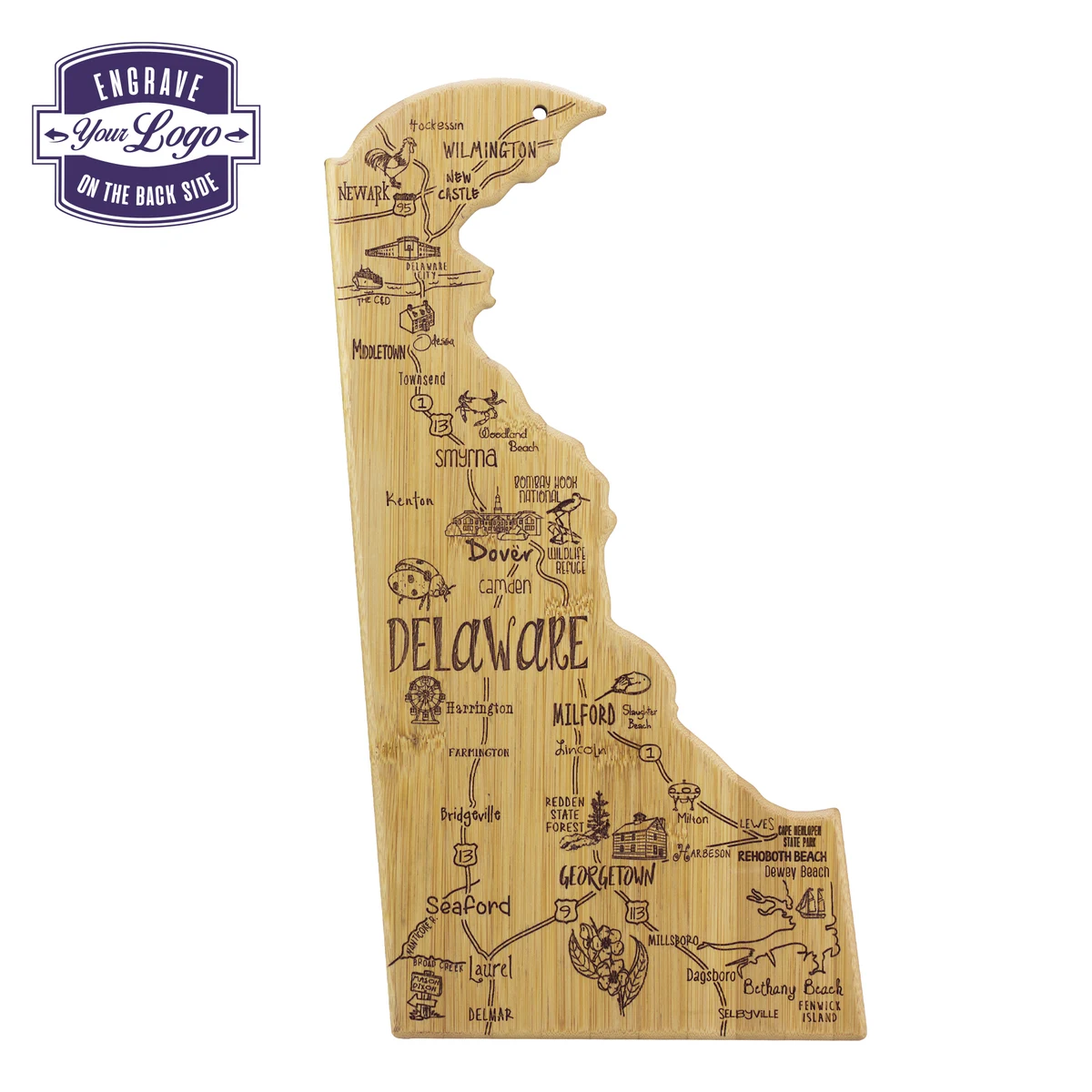 Destination Delaware Cutting & Serving Board 1