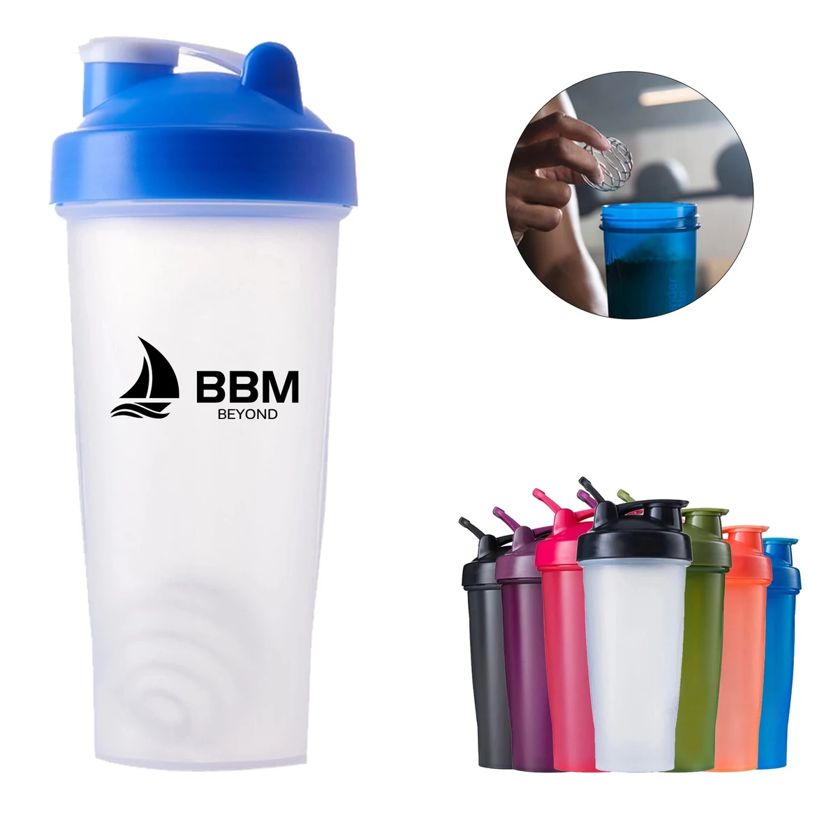 20Oz Protein Sport Shaker Bottle, custom water bottle with logo imprint 1