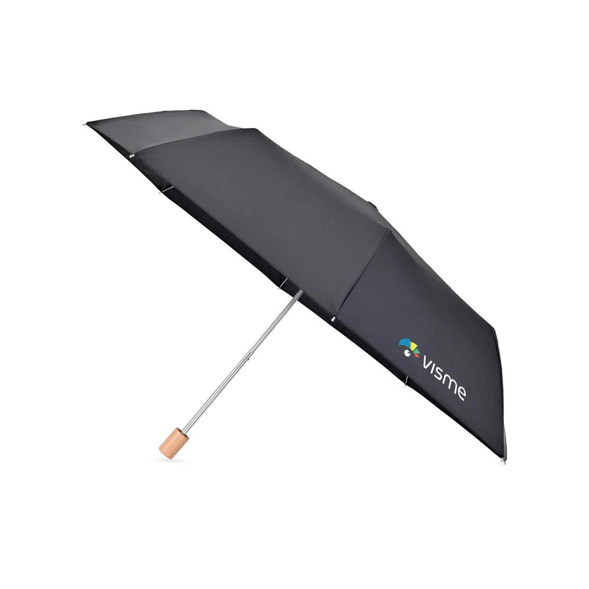 Elements 43" Recycled rPET Manual Folding Umbrella 1